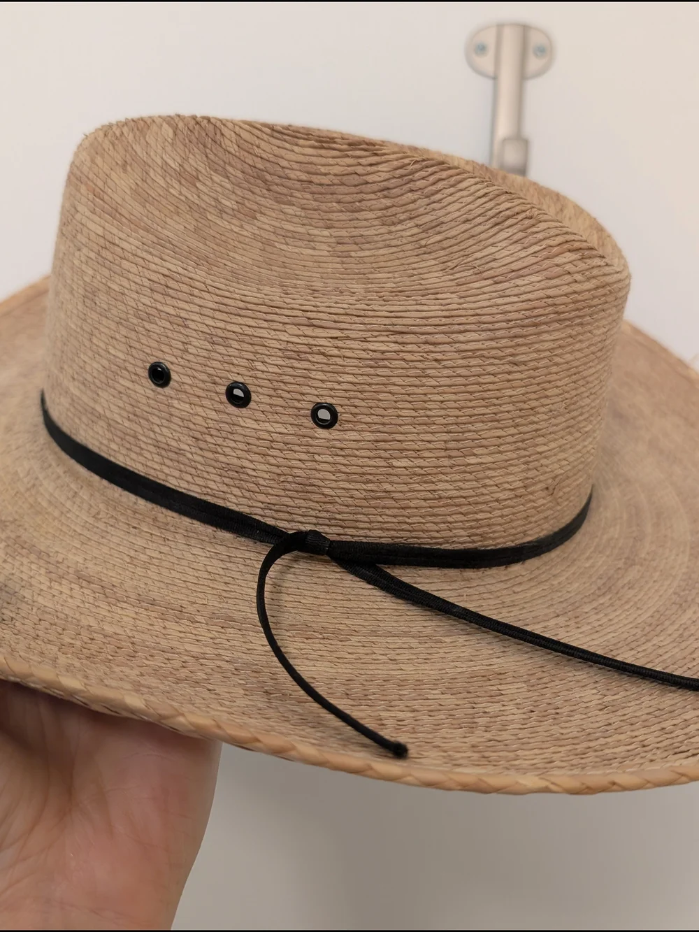 Justin Straw Cowboy Hat with Black Band Size 20